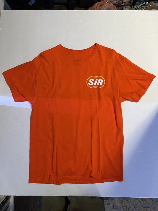 SIR TDE Shirt Mens Orange Short Sleeve Chasing Summer SZA Hip Hop RnB Kdot RARE