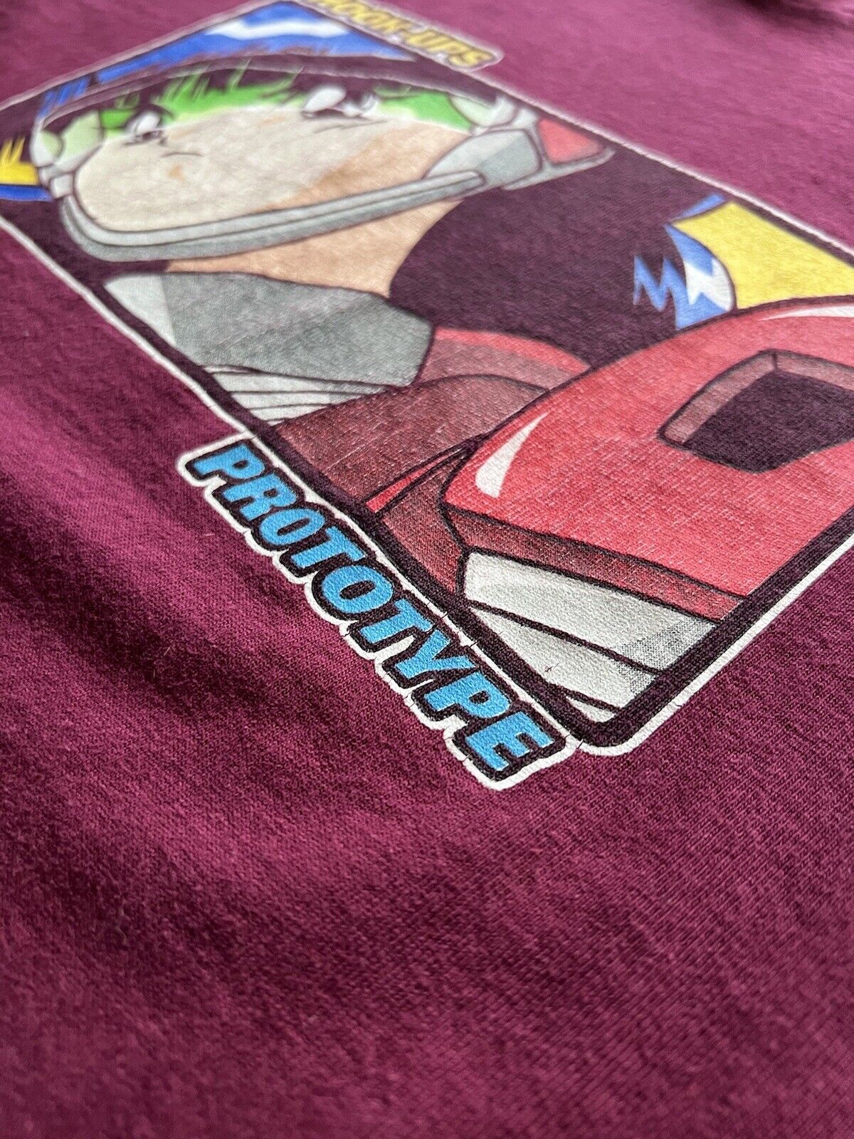 Hook-Ups Skateboards Prototype Logo Short Sleeve Shirt Red Eyes Tag