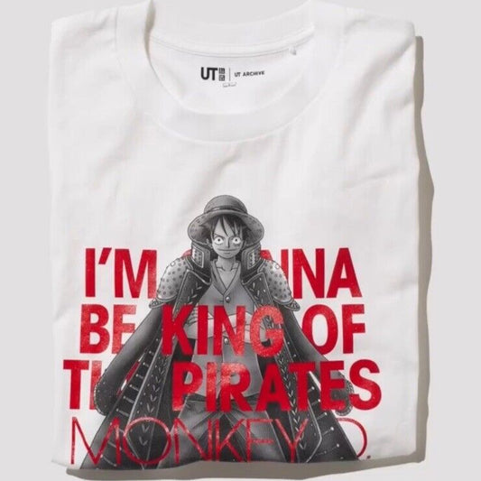 Uniqlo UT One Piece Luffy King Of Pirates Graphic T Shirt Size L Anime Manga