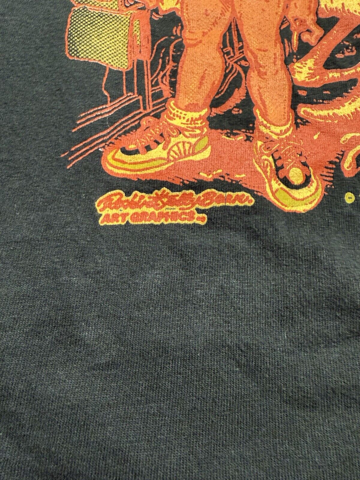 RARE Erosty Pop Japanese Hot Rod T-Shirt L Rockin' Jellybean Erostika Black Fink