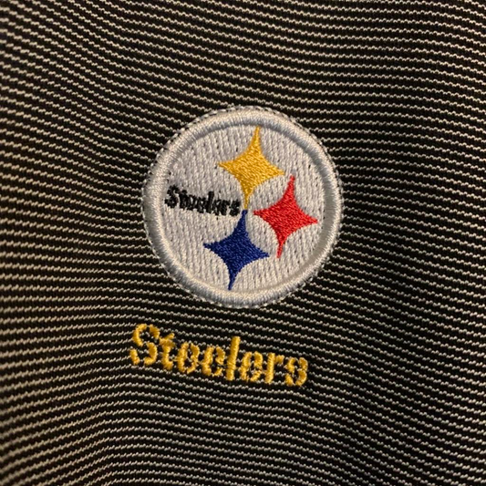 Steeler’s Mens Polo Short Sleeve Striped