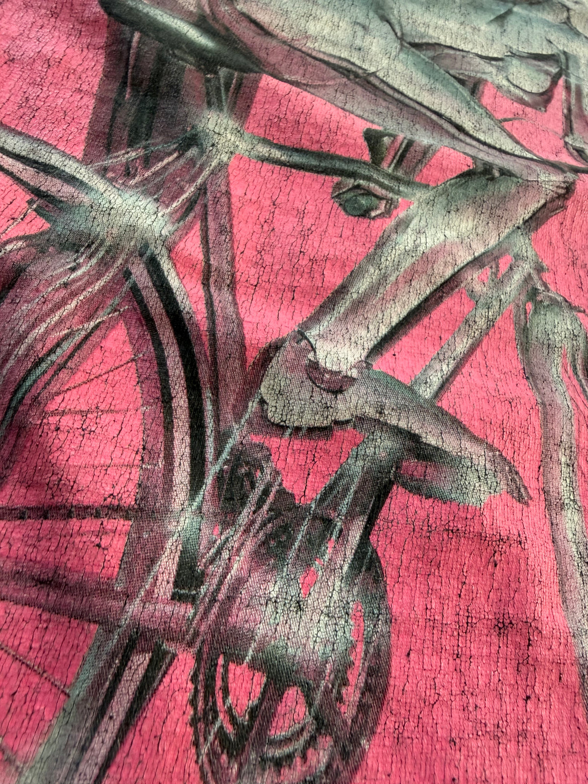 HUF x Hajime Sorayama Robot Ride Tee Black Mens M Chrome Gynoid Bicycle