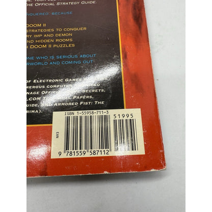 DOOM II Official Strategy Guide Prima 1994 PC FPS Shooter Walkthrough Book 90s