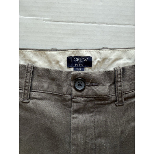 J.Crew Flex Chino Pants W32 L34 Gray Mens Casual Slim Fit pants y2k indy utility
