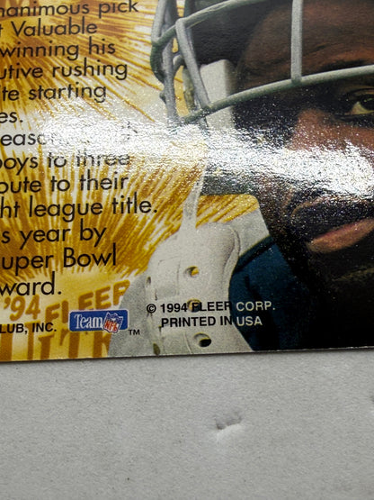 1994 Fleer Ultra Star Emmitt Smith Gold Foil Insert Card 8 of 9
