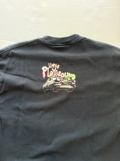 Upper Playground x The Warriors Baseball Fury Tee Rare Collab Faded Black L