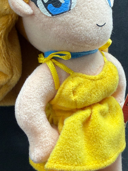 2001 Sega Evangelion Asuka Langley Plush Yellow Sundress Prize Rare