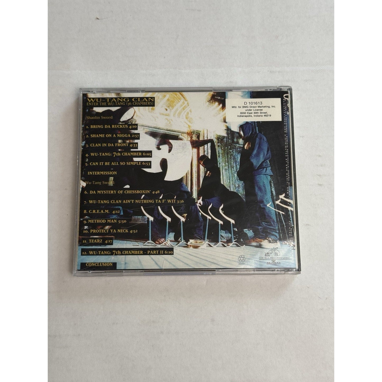 Wu-Tang Clan Enter the Wu-Tang 36 Chambers CD 1993 RCA BMG Original Pressing Rap