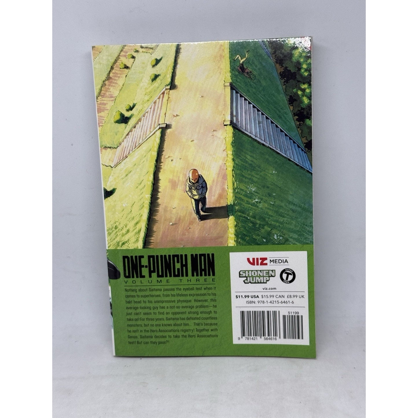 One Punch Man Vol 3 Manga ONE Yusuke Murata VIZ Shonen Jump Hero Test 2015 Eng