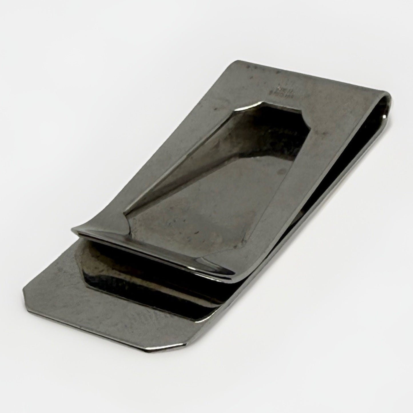 Sterling Silver Money Clip Hand Engraved Design MR X