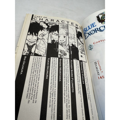 Blue Exorcist Volume 2 by Kazue Kato 2011 Manga Edition Paperback First Printing