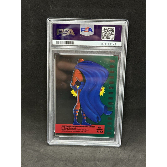 1995 Fleer Ultra X-Men Magneto Suspended Animation #6 PSA 8 Marvel Villain Clear