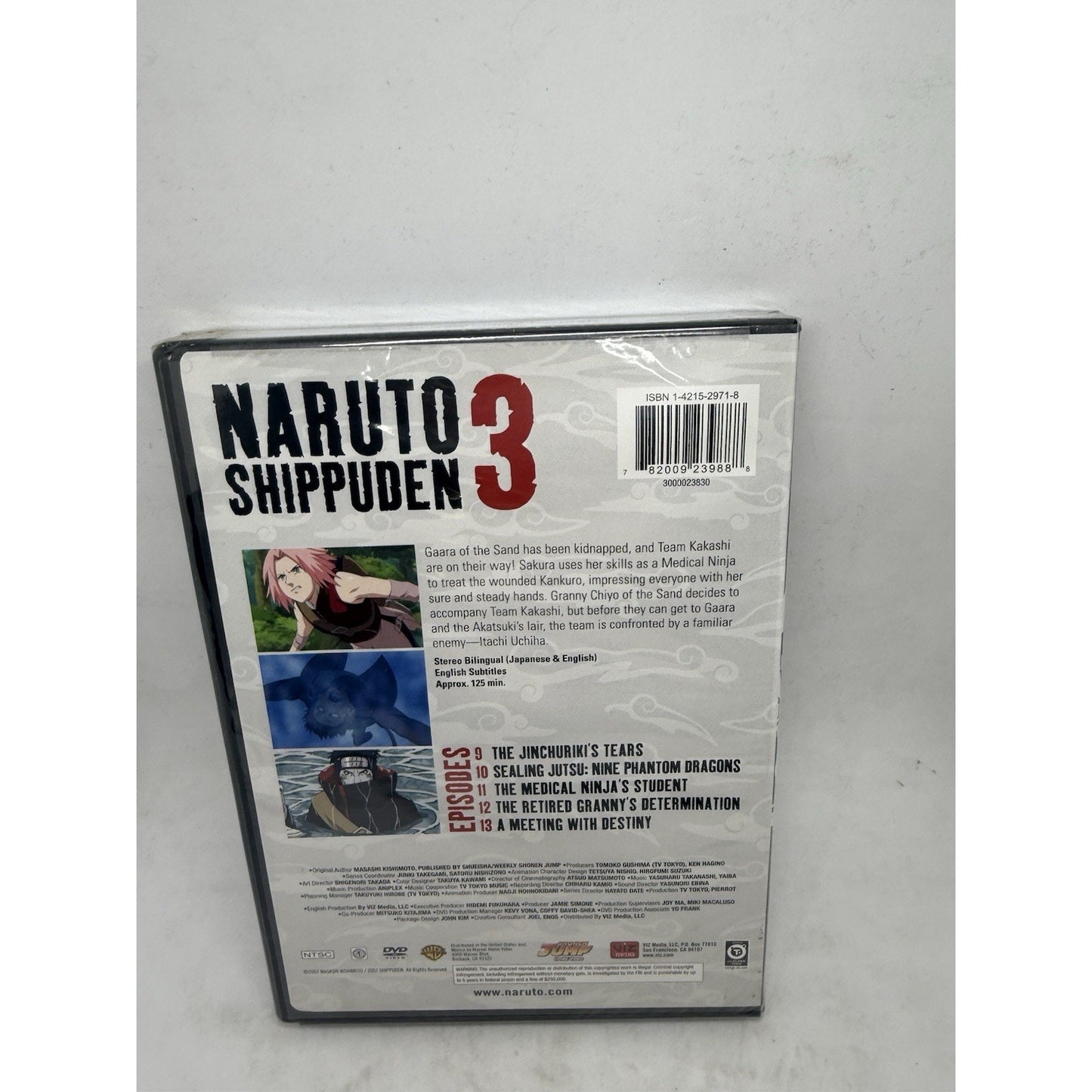 Naruto Shippuden Vol. 3 DVD Original & Uncut Episodes 9–13 | Viz Media 2009