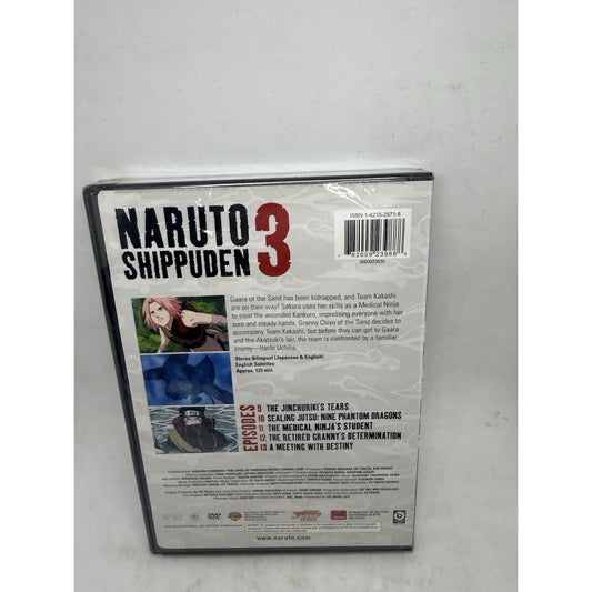 Naruto Shippuden Vol. 3 DVD Original & Uncut Episodes 9–13 | Viz Media 2009