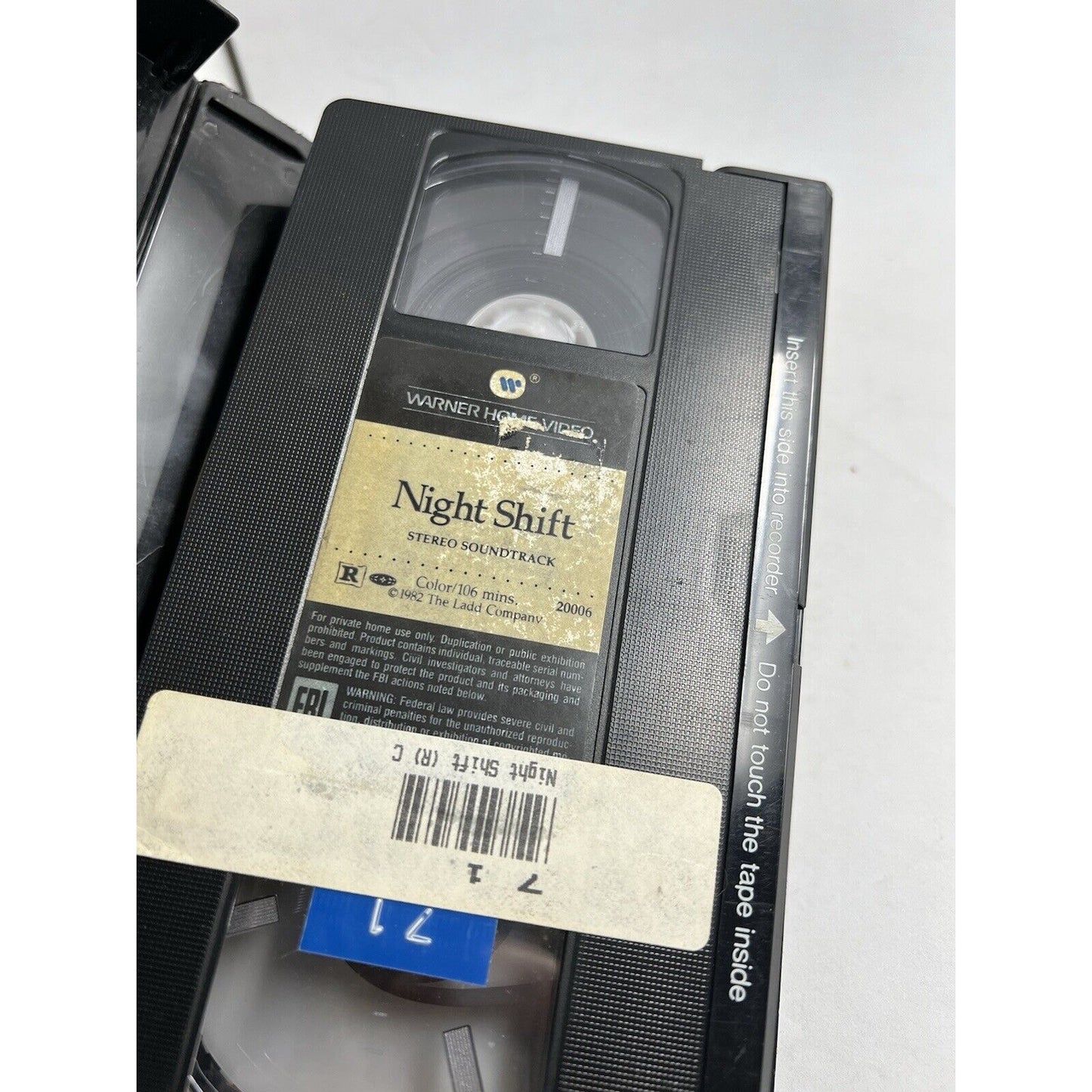 NIGHT SHIFT WARNER HOME VIDEO Clamshell VHS MICHAEL Keaton Tested Vintage Film