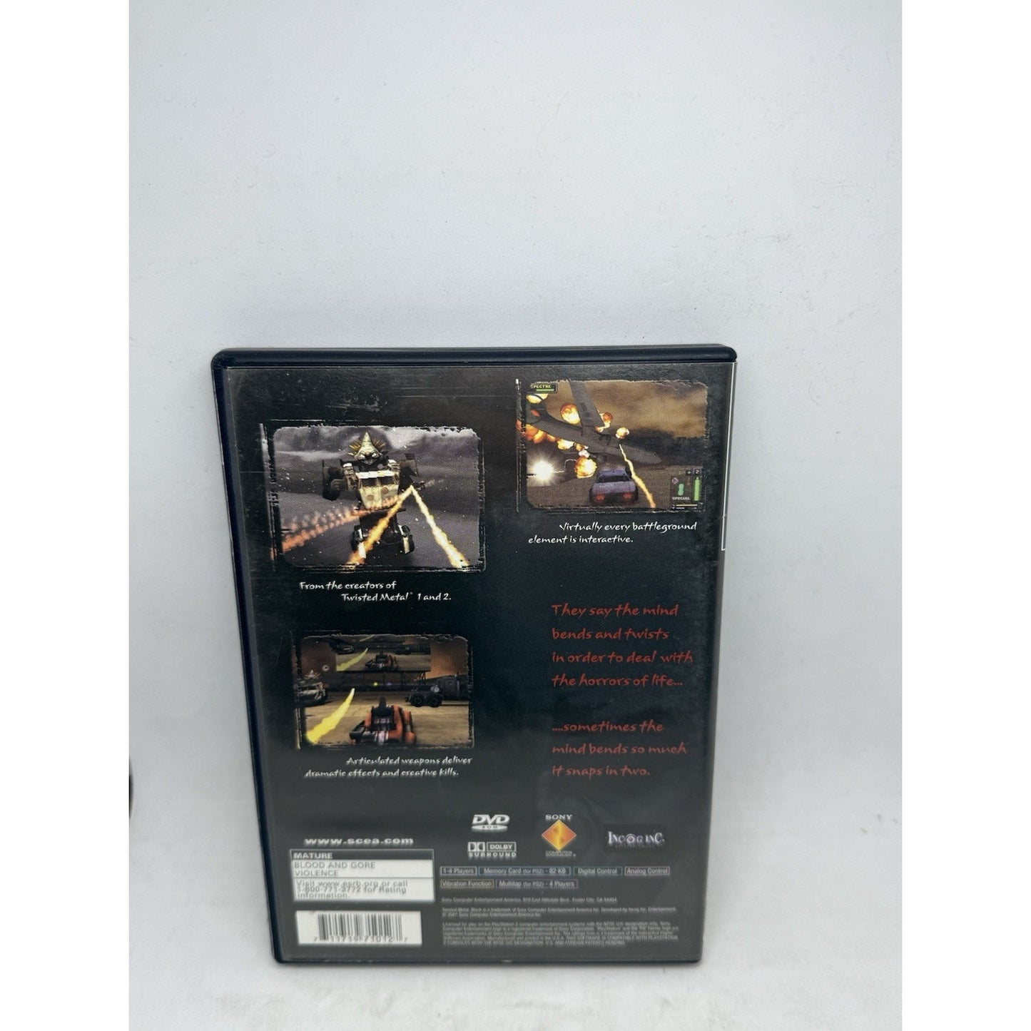 Twisted Metal Black (PS2, 2001) Complete CIB Tested Mature Sony Playstation 2