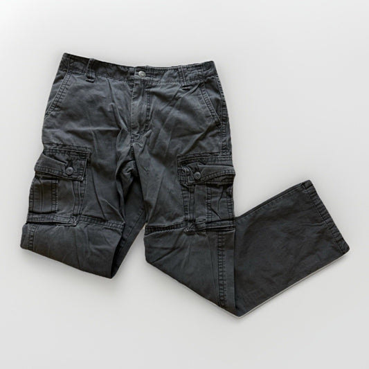 Old Navy Men’s Slim Fit Cargo Pants Gray Size 30x32 Utility Pocket y2k indie