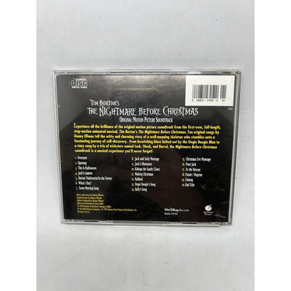 Nightmare Before Christmas Soundtrack CD Disney Danny Elfman Tim Burton