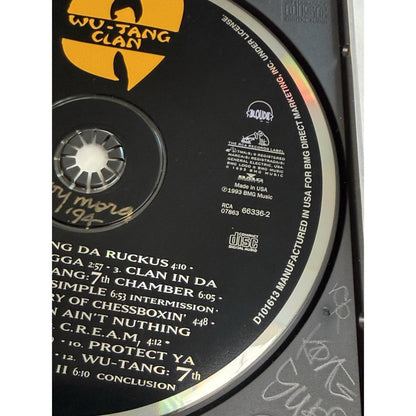 Wu-Tang Clan Enter the Wu-Tang 36 Chambers CD 1993 RCA BMG Original Pressing Rap