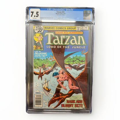 Tarzan #21 Marvel Comics 2/1979 CGC 7.5 – Mark Jewelers Insert – White Pages