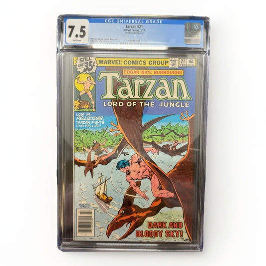 Tarzan #21 Marvel Comics 2/1979 CGC 7.5 – Mark Jewelers Insert – White Pages