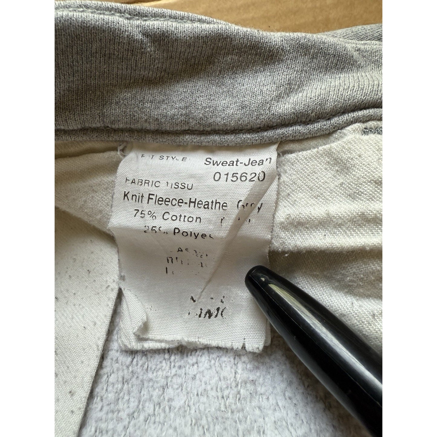 Naked & Famous Sweat Jeans Gray Fleece Joggers Men’s 33x36 Denim Look