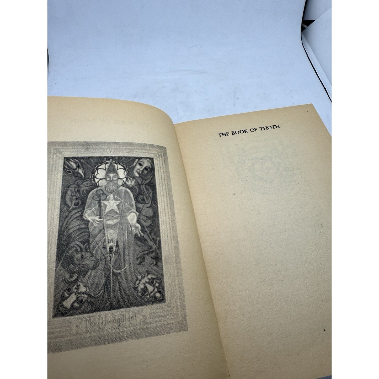 The Book of Thoth Aleister Crowley Egyptian Tarot Lancer 1st PB Occult 1969 Dark