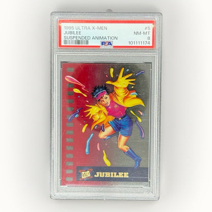 1995 Marvel Ultra X-Men Jubilee Suspended Animation PSA 8 Fleer Card #5 Woman
