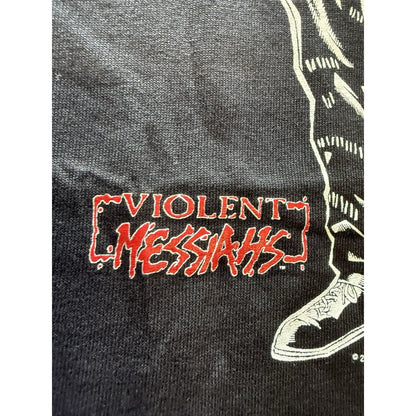 2001 Violent Messiahs Comic Shirt XL Hanes Tag Gun Art Black Tee Deadstock USA
