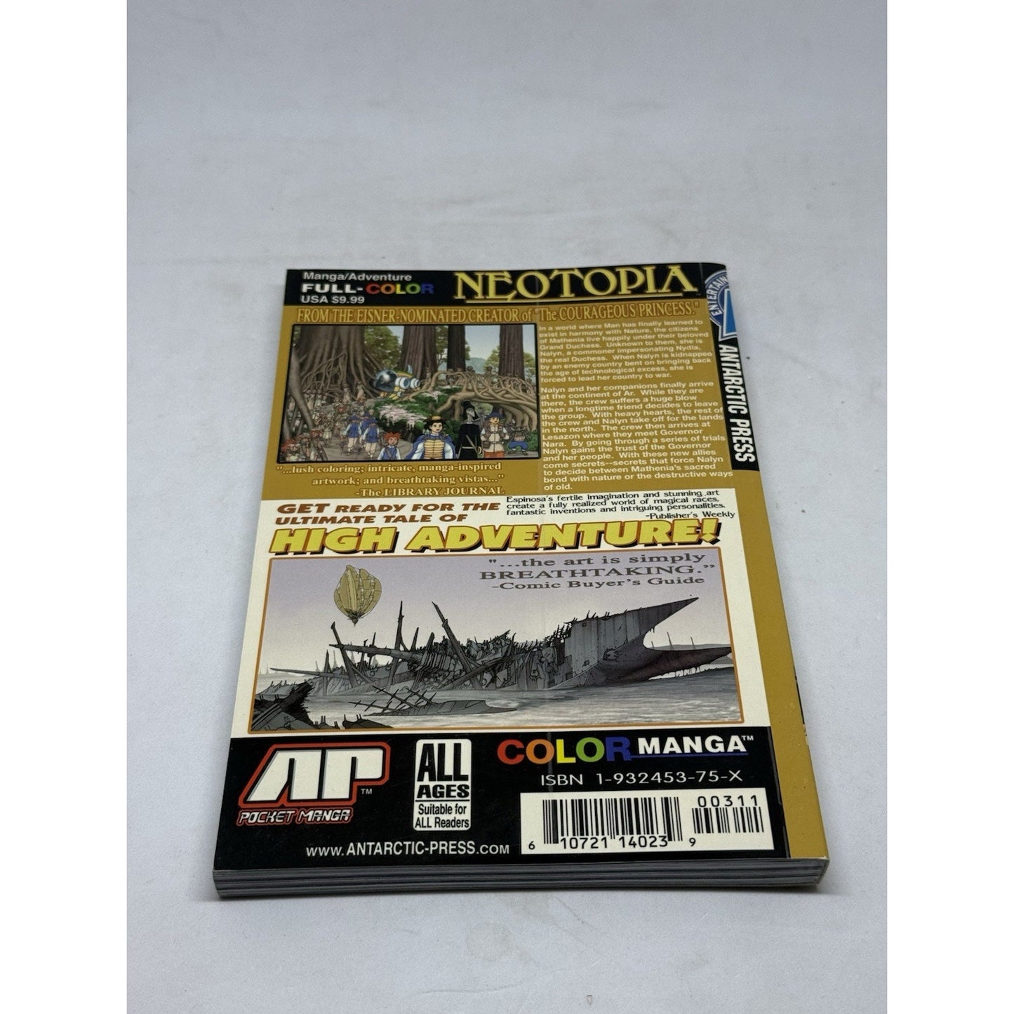 Neotopia Vol 3 Kingdoms Beyond Rod Espinosa Antarctic Press Color Manga 2004