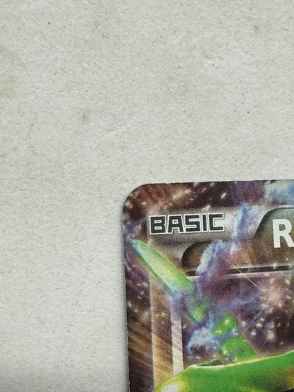 Pokemon Rayquaza EX XY73 Black Star Promo Rainbow Foil Card