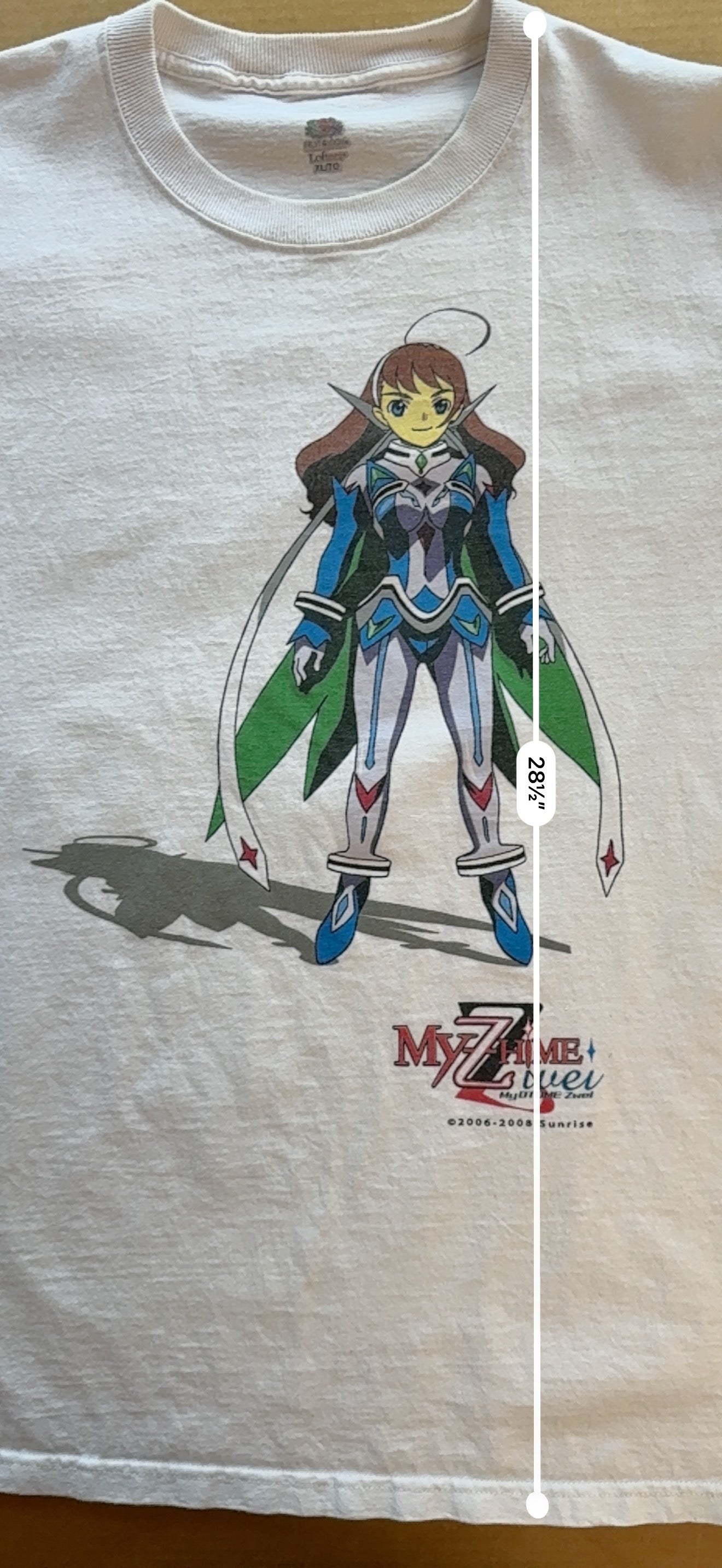 My-Z-HiME My Otome Zwei Anime Tee XL Double Sided Sunrise 2006-2008