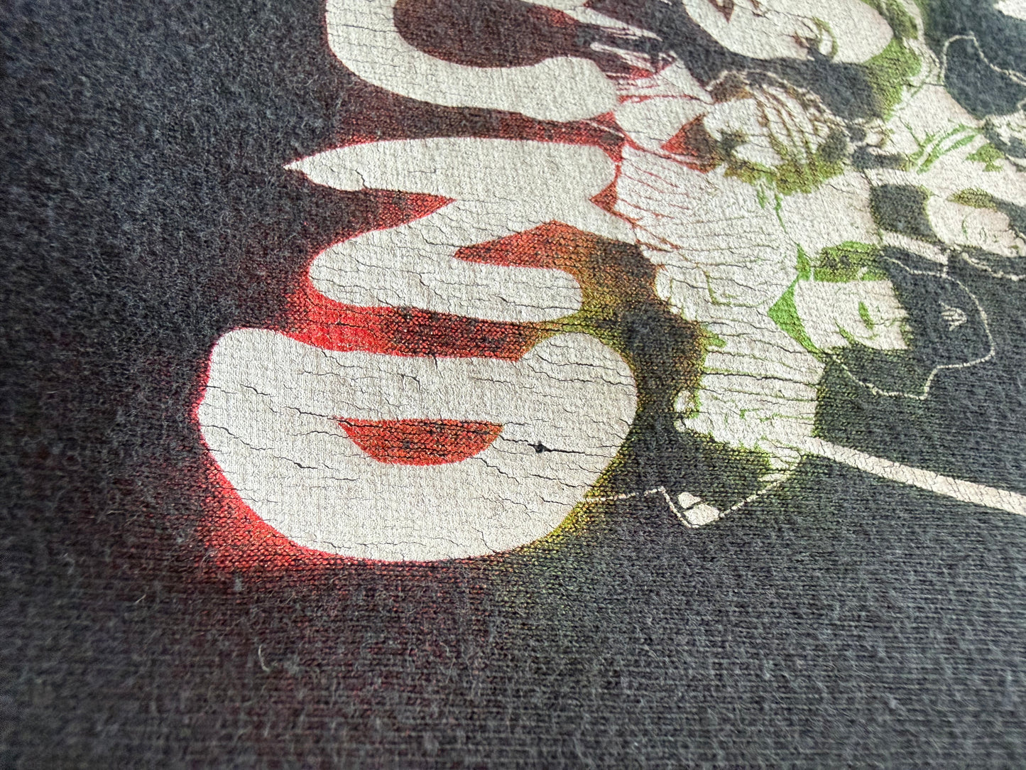 Upper Playground x The Warriors Baseball Fury Tee Rare Collab Faded Black L