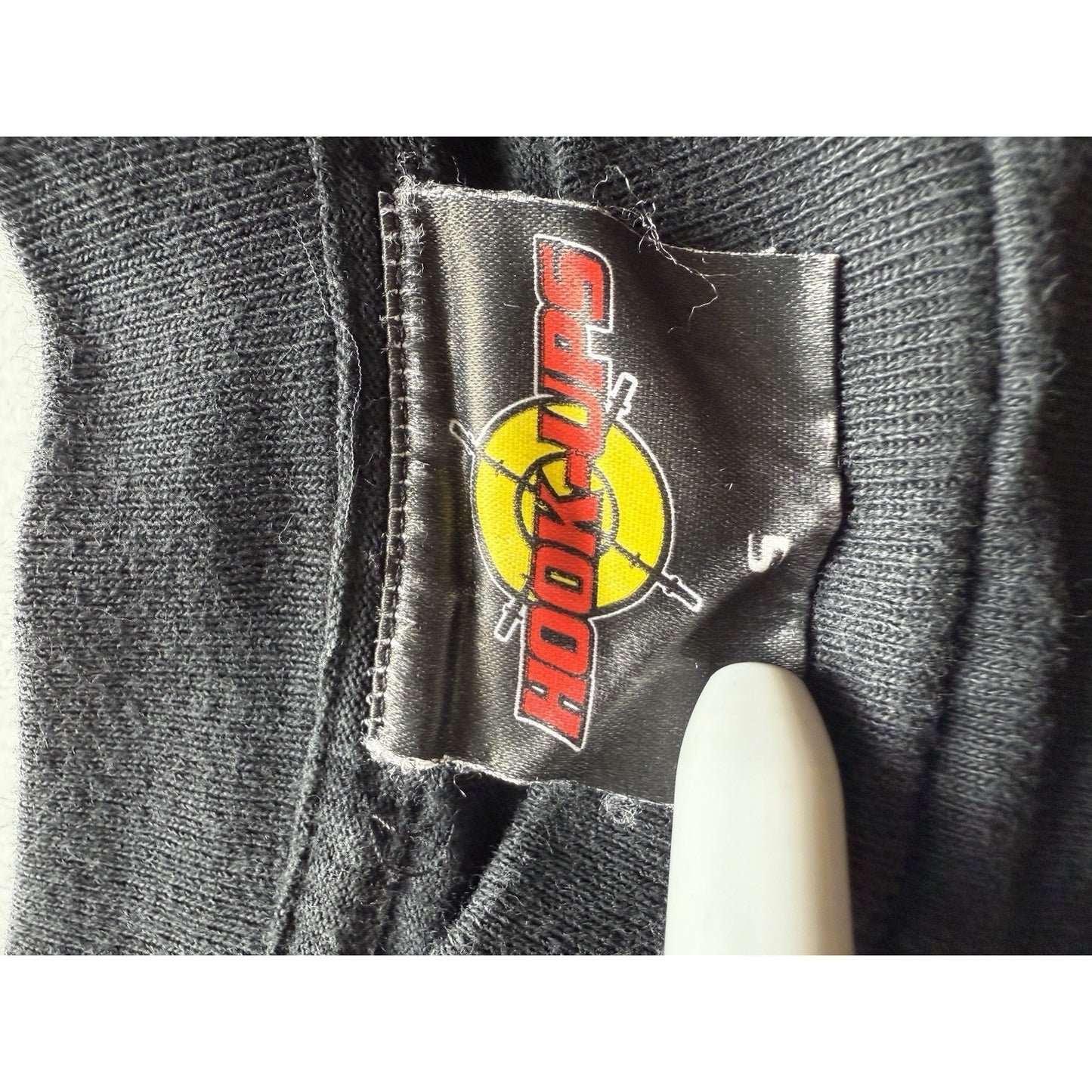Vintage Hook-Ups Target Logo Black T-Shirt Size S 100% Cotton Skate Streetwear