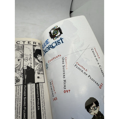 Blue Exorcist Volume 2 by Kazue Kato 2011 Manga Edition Paperback First Printing