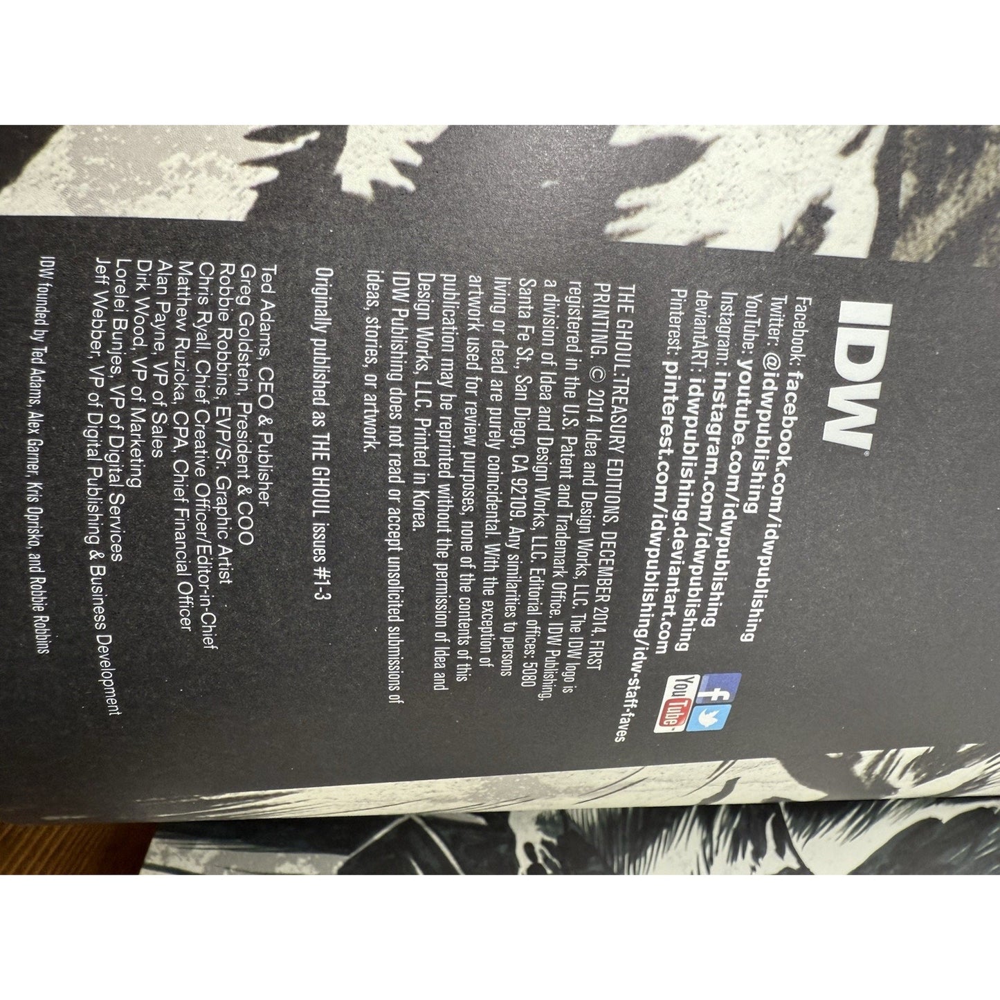 The Ghoul Treasury Edition IDW Comic Steve Niles Bernie Wrightson 2014 Miller