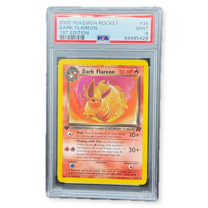 2000 Pokemon 1st Edition Rocket TCG #35 Dark Flareon PSA 9 MINT