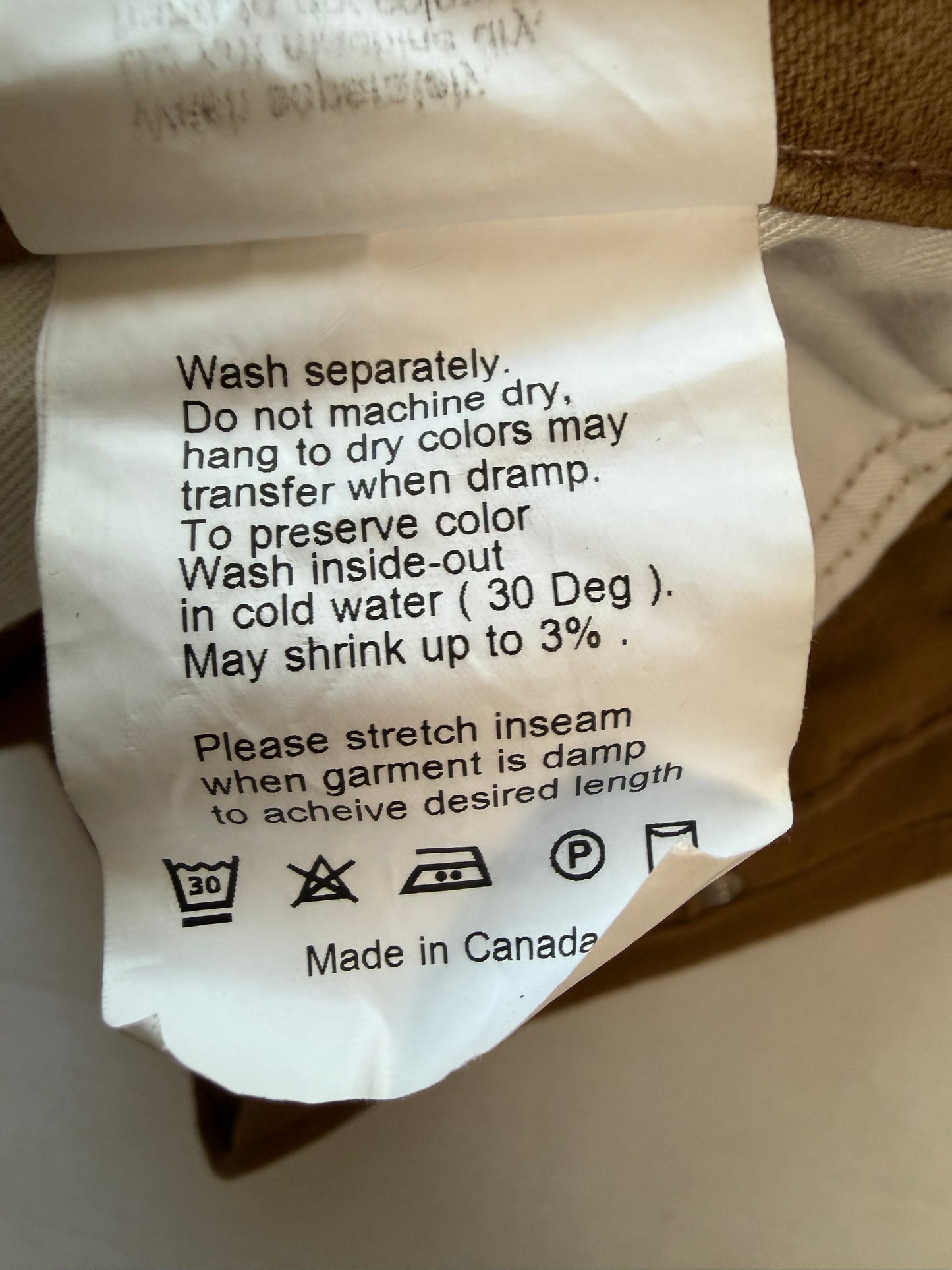 Naked & Famous True Guy Duck Canvas Selvedge Denim W30 10oz Japan Made Canada