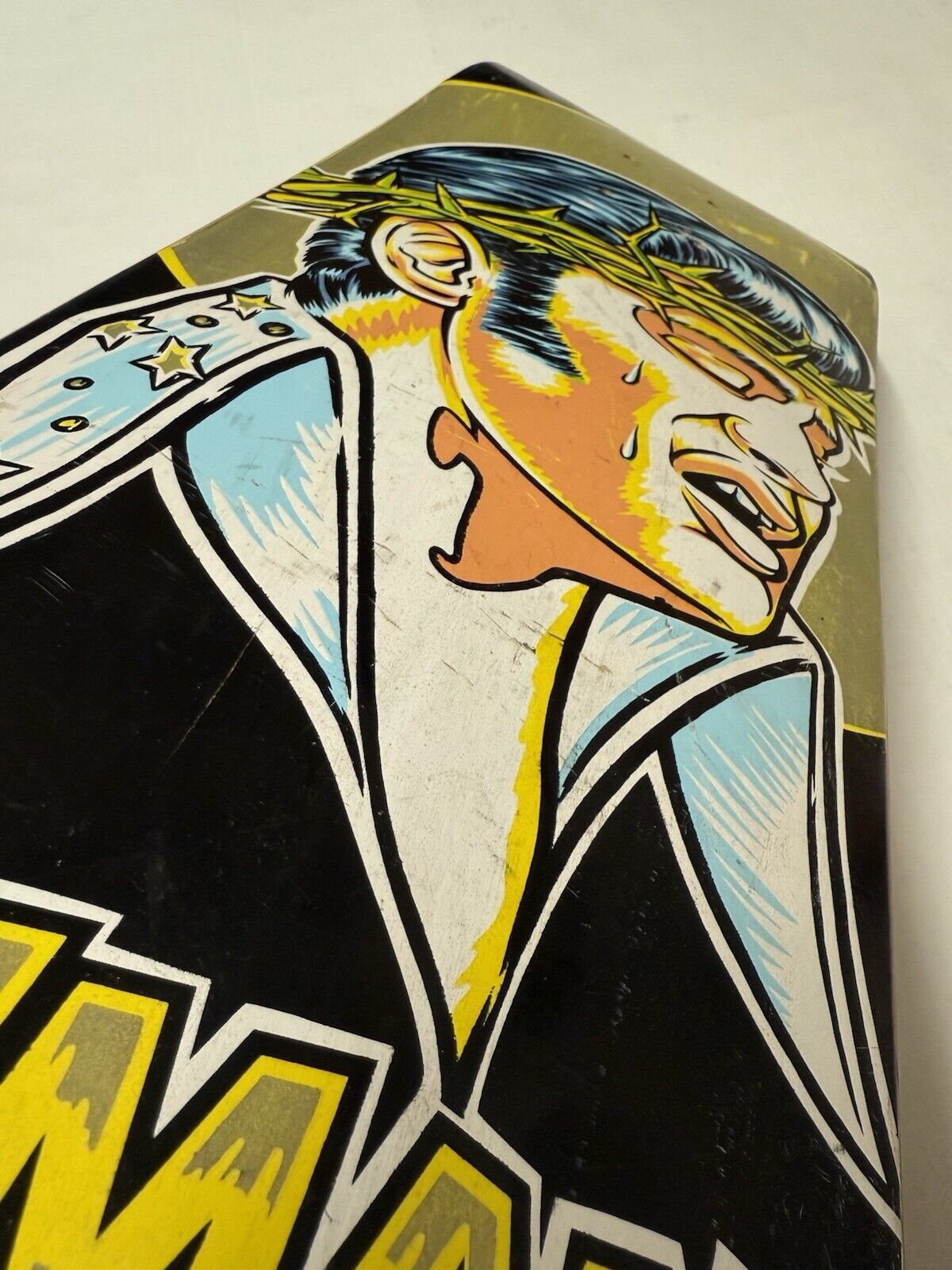 90’s Human Skateboards Elvis Jesus Christ Board SOLD OUT Collector Piece Graphic - thriftgoblin
