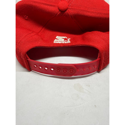 Vintage 90s Starter San Francisco 49ers Snapback Hat Wool NFL Red SF Cap Niner
