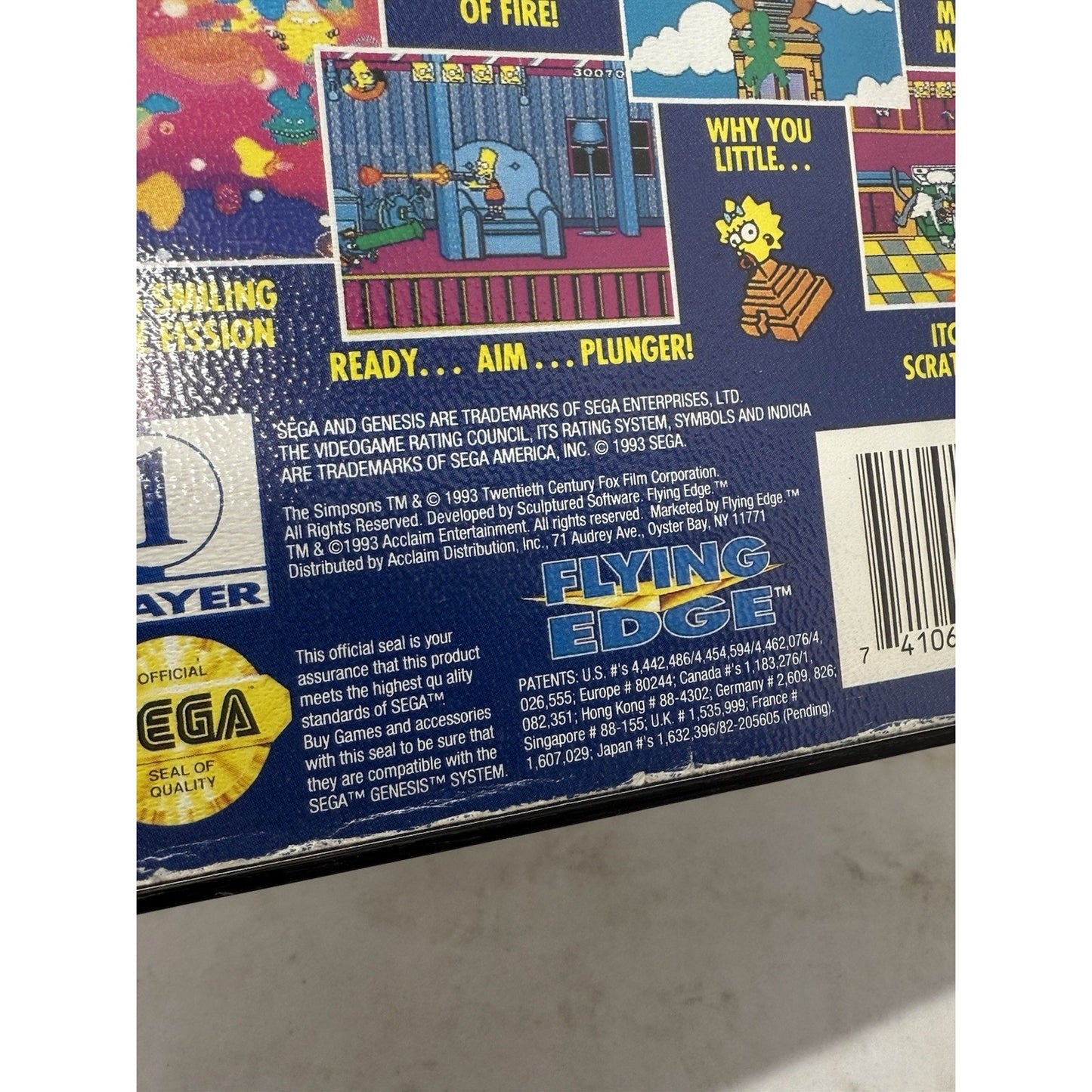 The Simpsons Bart’s Nightmare (Sega Genesis, 1993) Complete CIB Tested GA CLEAN