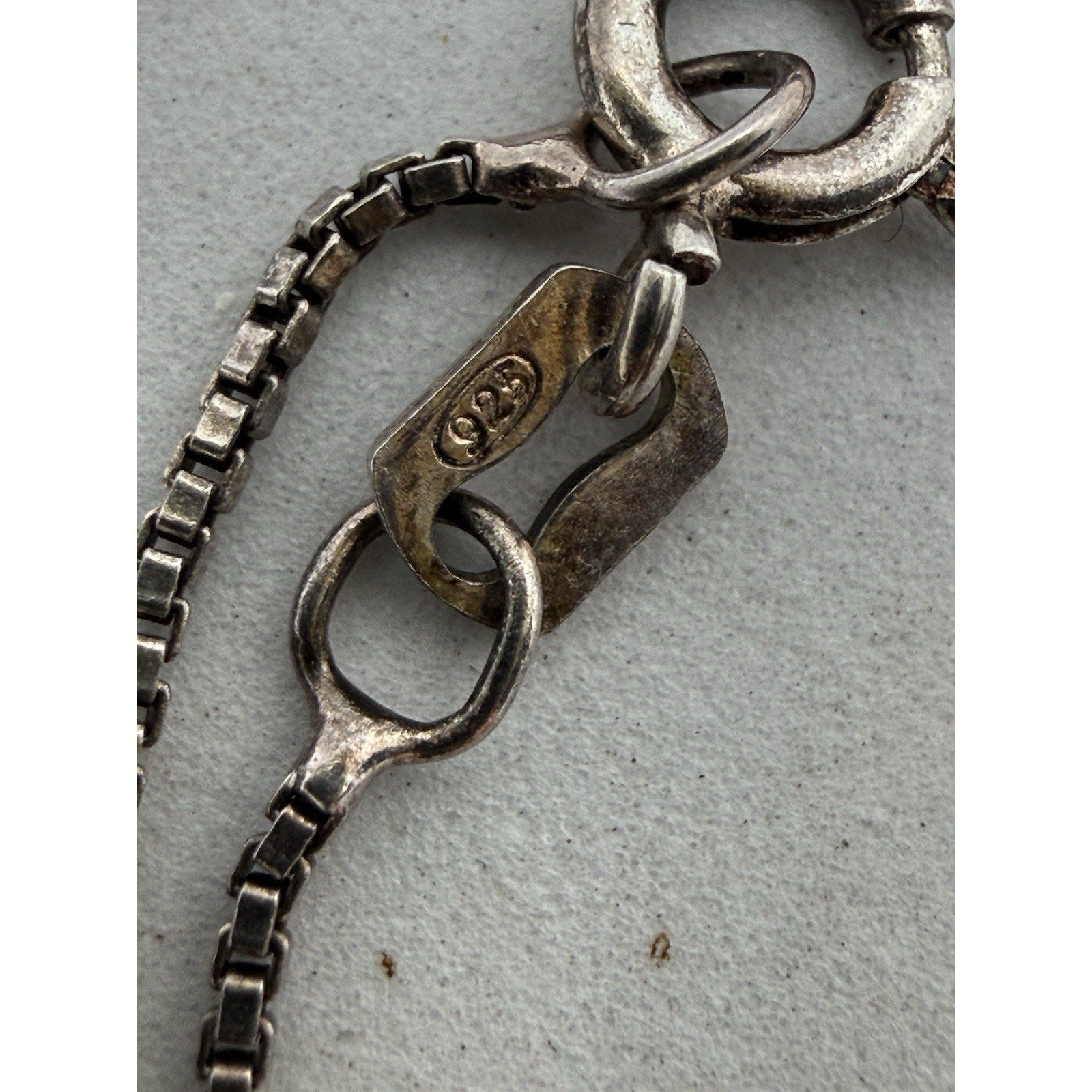 925 Sterling Silver Tomoe Pendant Necklace 18” Chain 7g Circular Crest Symbol - thriftgoblin