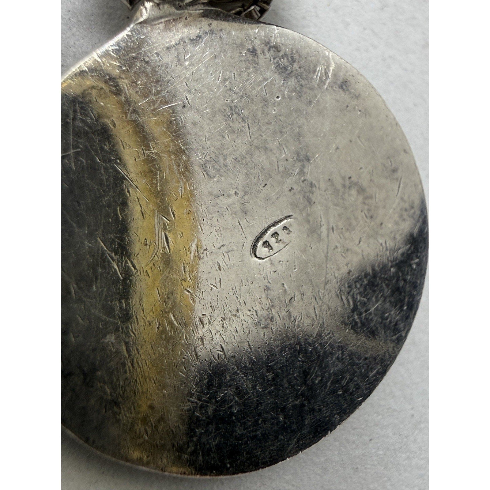 925 Sterling Silver Tomoe Pendant Necklace 18” Chain 7g Circular Crest Symbol - thriftgoblin