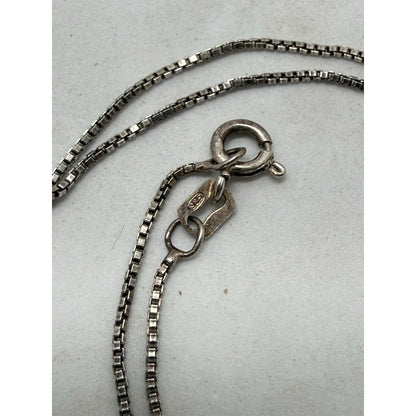 925 Sterling Silver Tomoe Pendant Necklace 18” Chain 7g Circular Crest Symbol - thriftgoblin