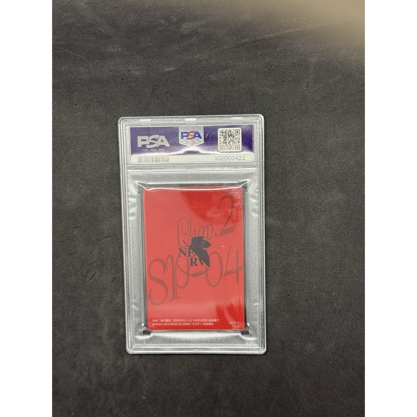 2009 Neon Genesis Evangelion Asuka Shinji Rei Wafer Ch.8 Red CLSP02 PSA 8 JPN