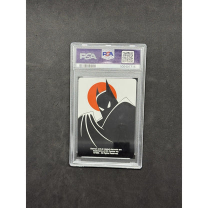 1992 DC Comics Playing Card Catwoman Queen of Clubs PSA 9 Mint Batman TAS Era