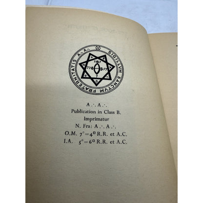 The Book of Thoth Aleister Crowley Egyptian Tarot Lancer 1st PB Occult 1969 Dark