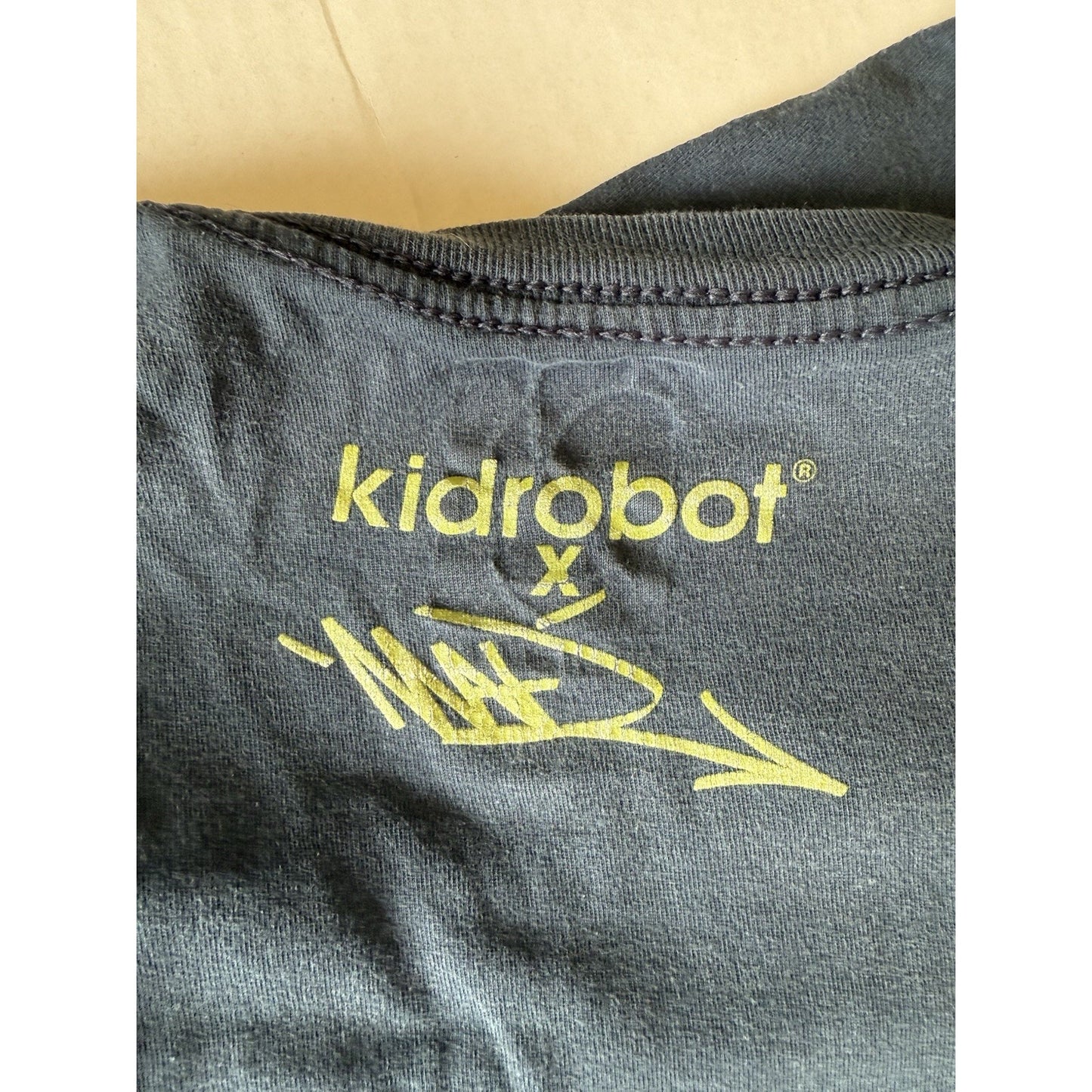 Kidrobot Mad Villain XL Blue T Shirt Artist Collab Streetwear Graphic Tee Rare