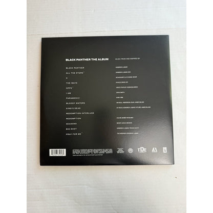 Black Panther 2LP Vinyl Kendrick Lamar Numbered Limited Edition Etched TDE KDot