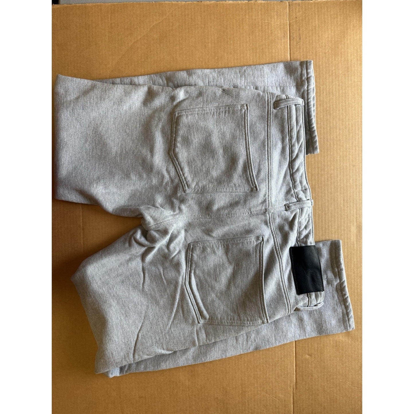 Naked & Famous Sweat Jeans Gray Fleece Joggers Men’s 33x36 Denim Look